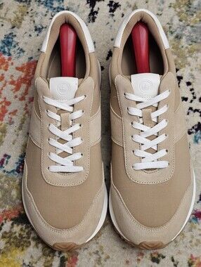 Peter Millar Flora Day Runner Women's Shoes Size 10 Lace Up Sneakers Camel Color